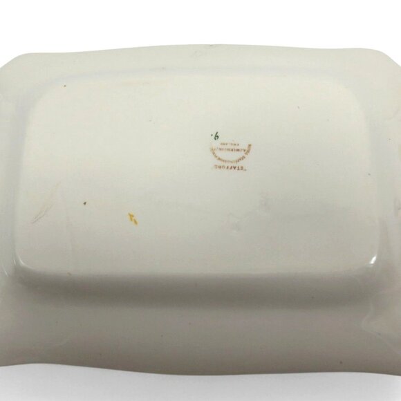 ROYAL STAFFORDSHIRE AJ Wilkinson Rectangular Ceramic Plate Floral Design 13" - Picture 6 of 9